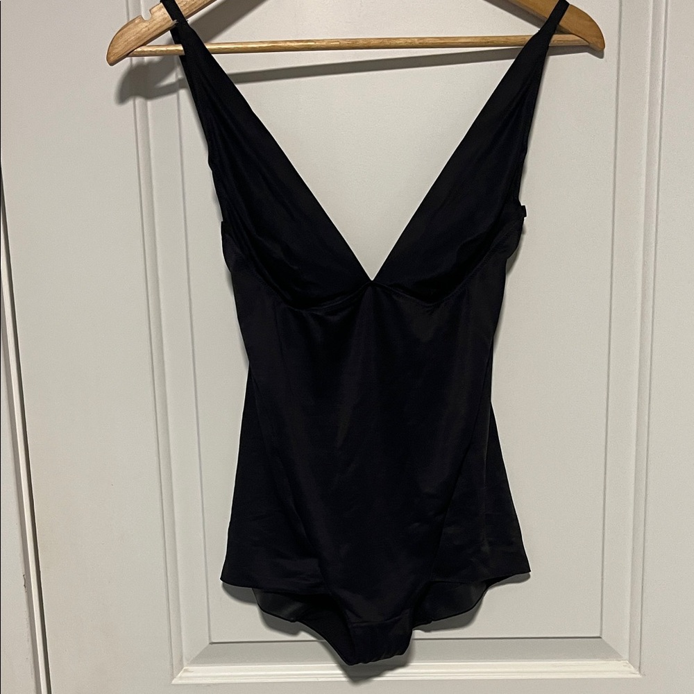 Maidenform Black V-Neck Bodysuit